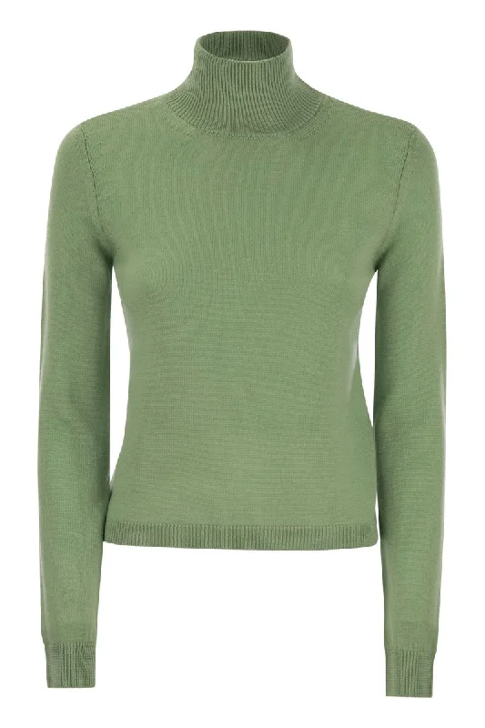 NIOBE - Virgin wool turtleneck sweater Cashmere Blend Cotton Blend Poly Blend