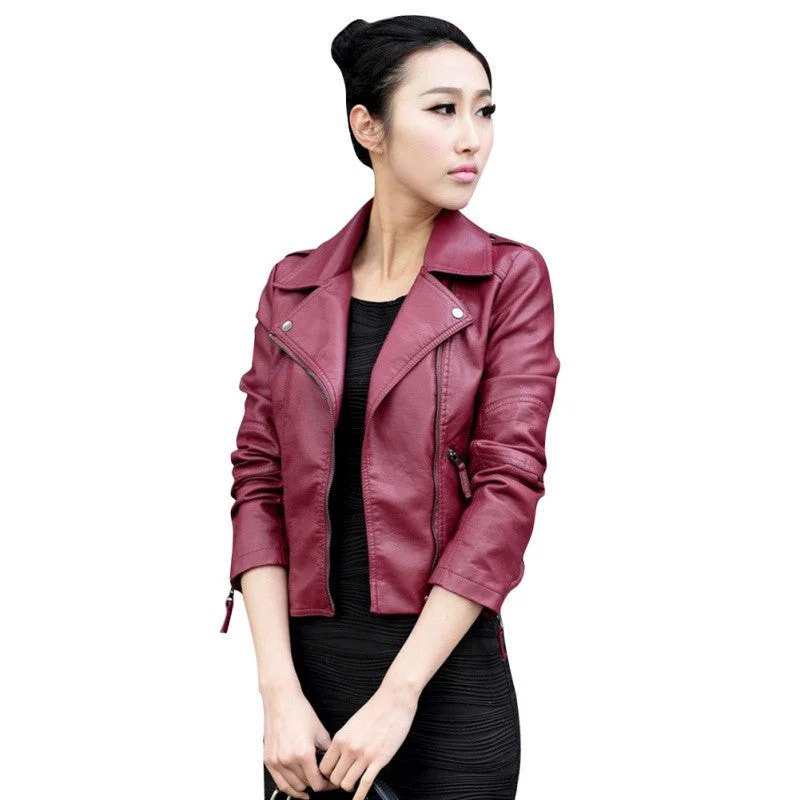 Women Leather Motorcycle Zipper collar Punk Coat Biker Jacket Outwear Fashion est ZT1 One-Shoulder Jacket Off-the-Shoulder Jacket Asymmetrical Jacket Women Leather Motorcycle Zipper collar Punk Coat Biker Jacket Outwear Fashion est ZT1 One-Shoulder Jacket Off-the-Shoulder Jacket Asymmetrical Jacket