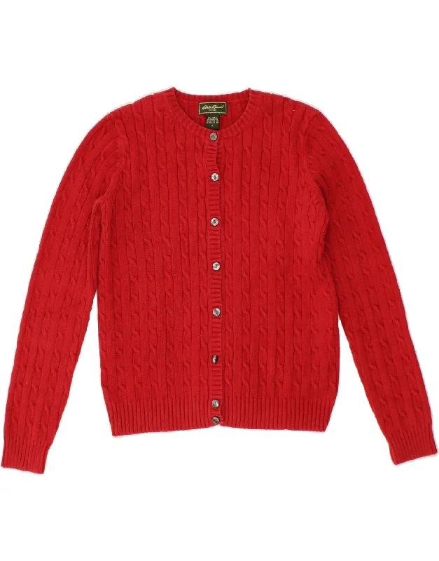 EDDIE BAUER Womens Cardigan Sweater UK 10 Small Red Cotton Long Cardigan Short Cardigan Medium Cardigan EDDIE BAUER Womens Cardigan Sweater UK 10 Small Red Cotton Long Cardigan Short Cardigan Medium Cardigan