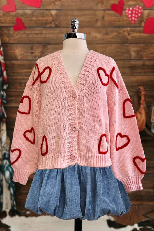 Sweet Valentine's Day Cardigan Sweater Beaded Cardigan Sequined Faux Fur