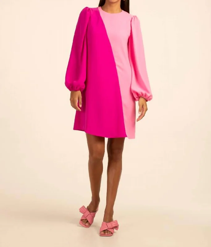 Echo Dress In Cotton Candy Sky/sunset Pin