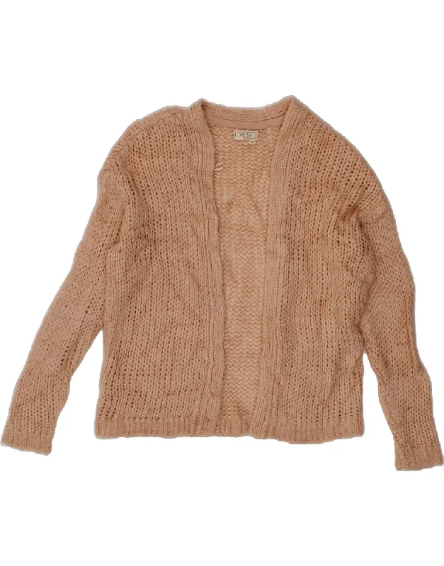 FAT FACE Womens Open Cardigan Sweater UK 10 Small Pink Acrylic Faux Fur Fabric Real Fur Fabric Shearling Fabric FAT FACE Womens Open Cardigan Sweater UK 10 Small Pink Acrylic Faux Fur Fabric Real Fur Fabric Shearling Fabric
