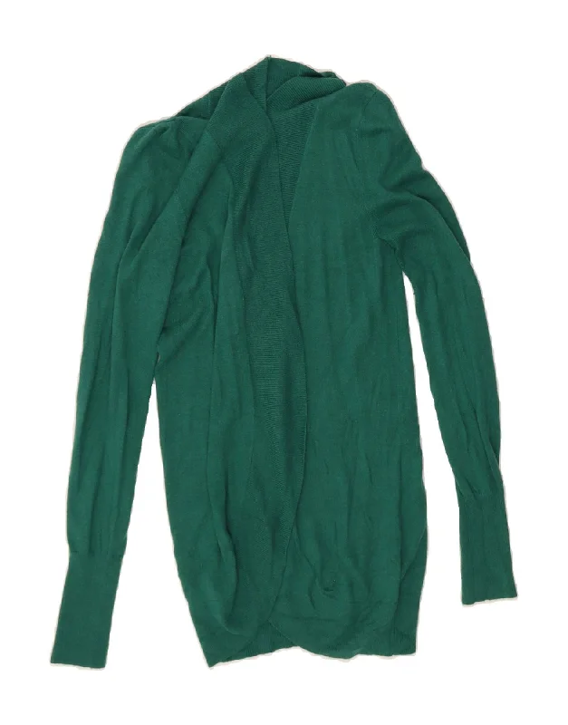 MOSSIMO Womens Open Cardigan Sweater UK 6 XS Green Nylon Rayon Fabric Velvet Fabric Corduroy Fabric MOSSIMO Womens Open Cardigan Sweater UK 6 XS Green Nylon Rayon Fabric Velvet Fabric Corduroy Fabric