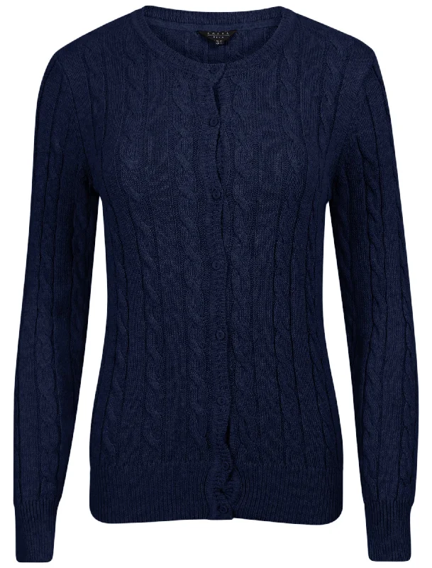 Amara Reya Andree navy cardigan Wool Cardigan Cotton Cardigan Cashmere Cardigan