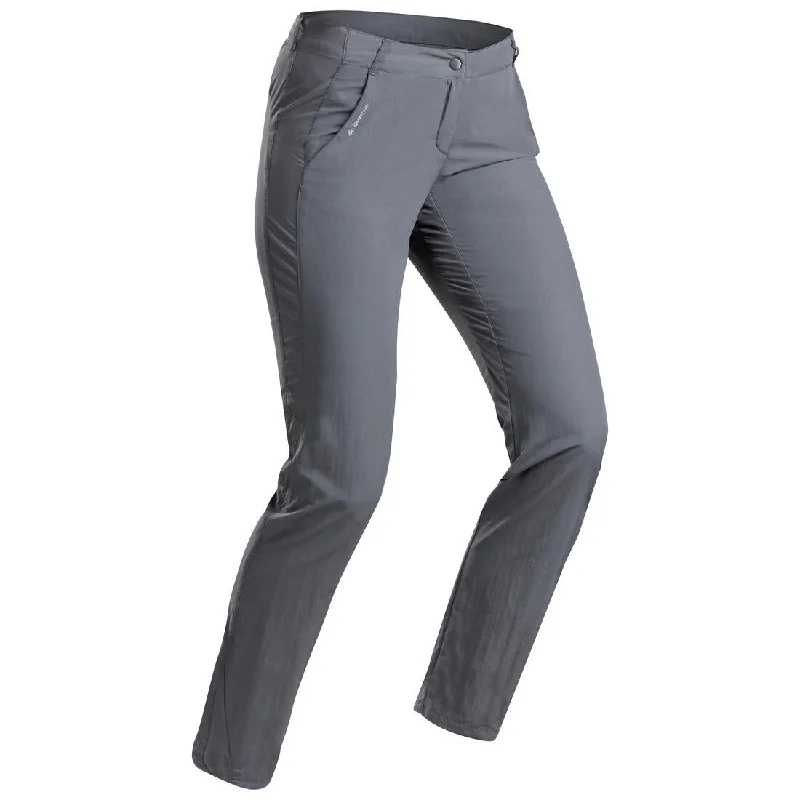 Women's Mountain Walking Trousers MH100 Trousers Elastic Waist Soft