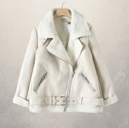 Vireous Women's Motorcycle Jacket Leather Jacket Front Pockets Side Pockets Patch Pockets Vireous Women's Motorcycle Jacket Leather Jacket Front Pockets Side Pockets Patch Pockets