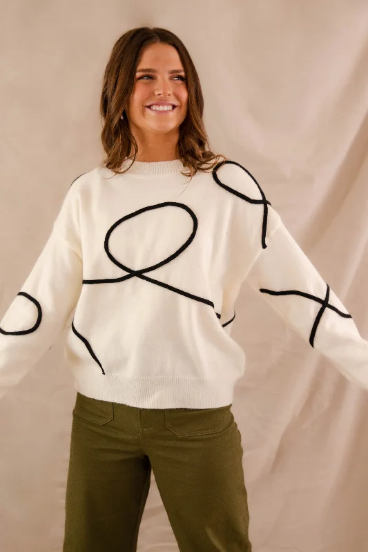 Back And Forth Sweater Collared Crew Neck Turtle Neck