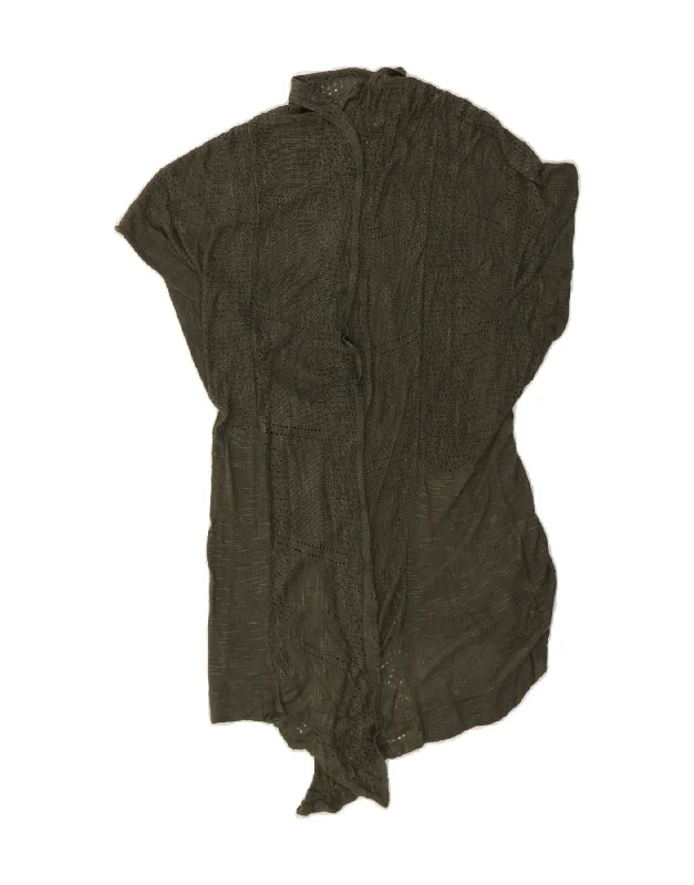 MOSSIMO Womens Short Sleeve Open Cardigan Sweater UK 14 Large Green Rayon Chenille Fabric Brocade Fabric Lace Fabric MOSSIMO Womens Short Sleeve Open Cardigan Sweater UK 14 Large Green Rayon Chenille Fabric Brocade Fabric Lace Fabric