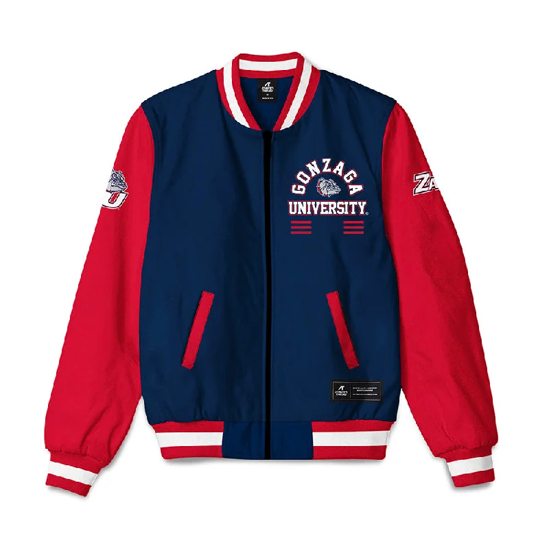 Gonzaga - NCAA Women's Rowing : Lucy Coyle - Bomber Jacket Rayon Jacket Velvet Jacket Corduroy Jacket Gonzaga - NCAA Women's Rowing : Lucy Coyle - Bomber Jacket Rayon Jacket Velvet Jacket Corduroy Jacket