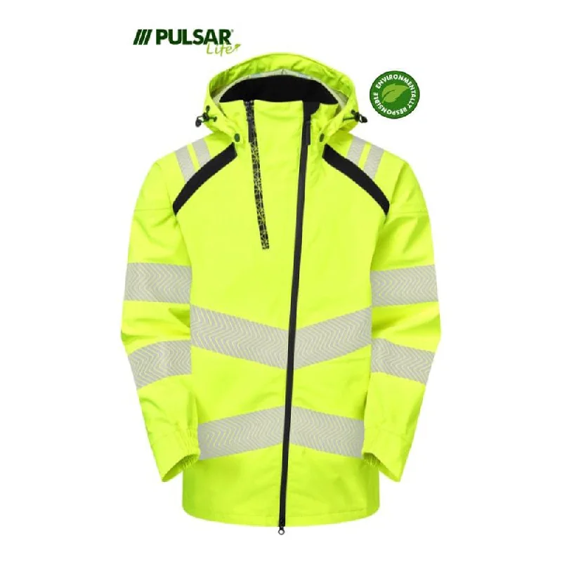 PULSAR® LIFE LFE959 GRS Women's Shell Jacket Yellow Nylon Fabric Polyester Fabric Spandex Fabric PULSAR® LIFE LFE959 GRS Women's Shell Jacket Yellow Nylon Fabric Polyester Fabric Spandex Fabric