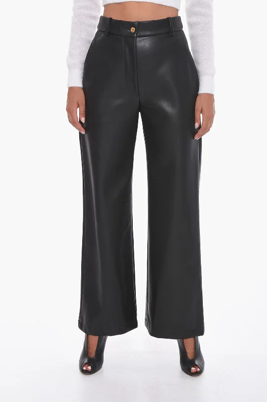 Patou Faux-leather Trousers with Wide-leg 40 Italian size Trousers Favorite Customer Patou Faux-leather Trousers with Wide-leg 40 Italian size Trousers Favorite Customer