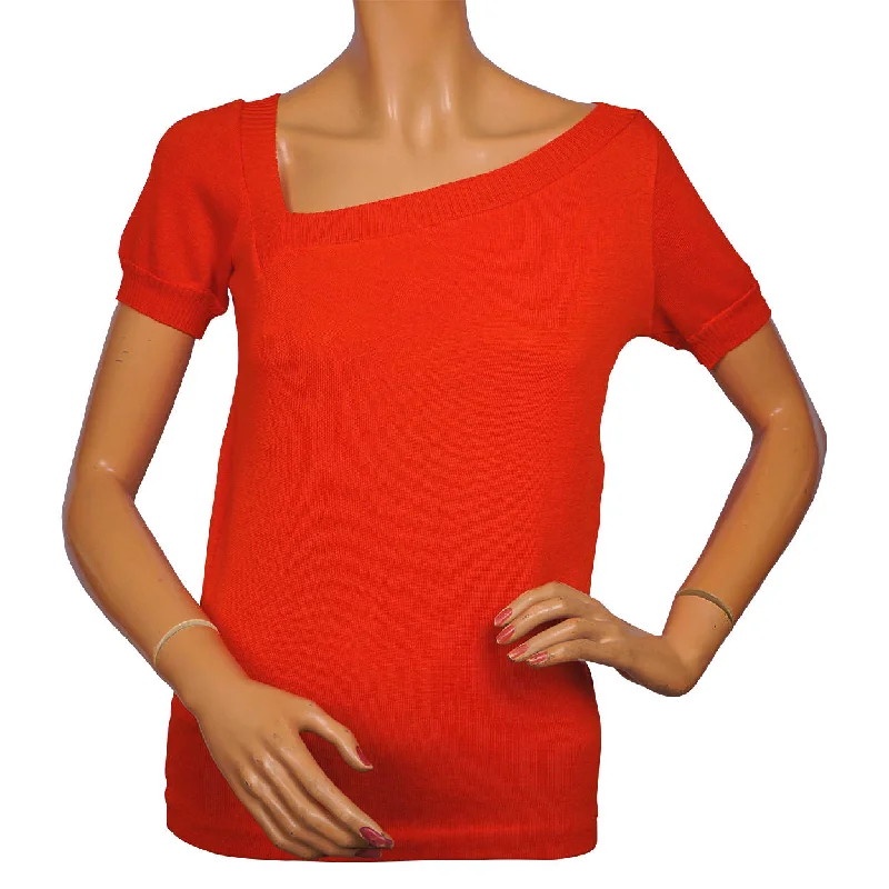 Vintage Yves Saint Laurent Red Sweater Top 1980s Rive Gauche Paris - 36 Lace Blend Ribbed Blend Corduroy Blend Vintage Yves Saint Laurent Red Sweater Top 1980s Rive Gauche Paris - 36 Lace Blend Ribbed Blend Corduroy Blend