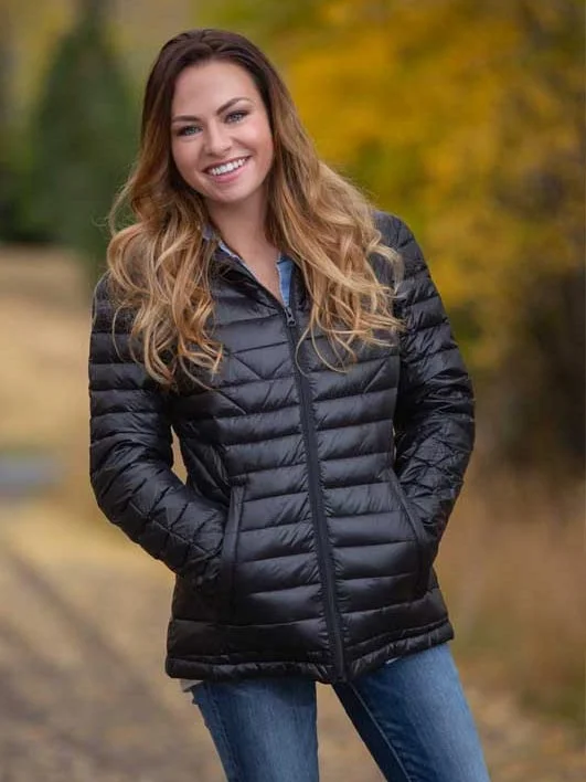 Wyoming Traders Womens Windproof Stormy Jacket Black (XXL) Denim Fabric Leather Fabric Suede Fabric