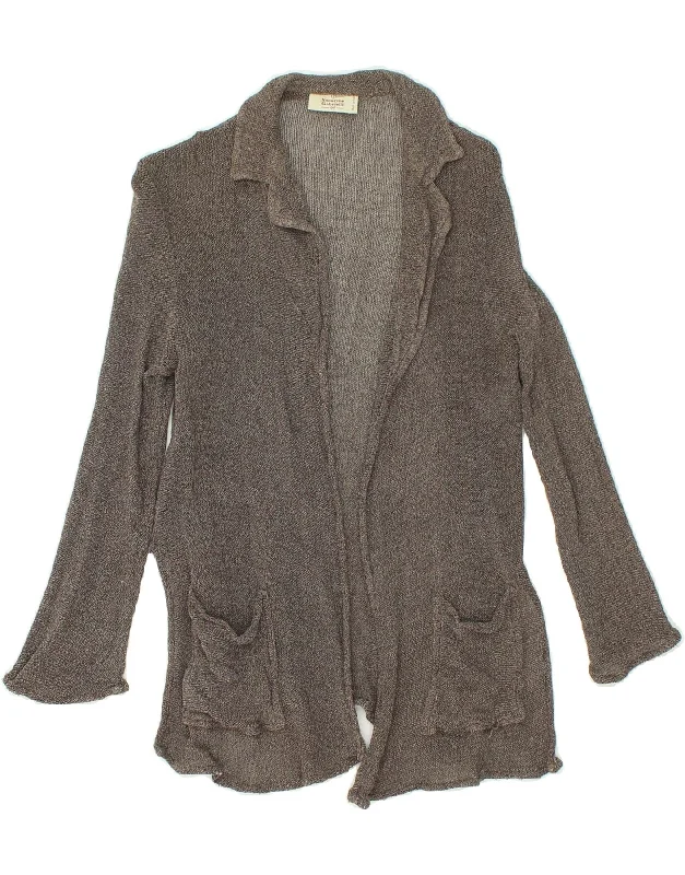 NAZARENO GABRIELLI Womens Long Sleeve Cardigan Top IT 40 Small Grey Silk Bright Pastel Dark NAZARENO GABRIELLI Womens Long Sleeve Cardigan Top IT 40 Small Grey Silk Bright Pastel Dark