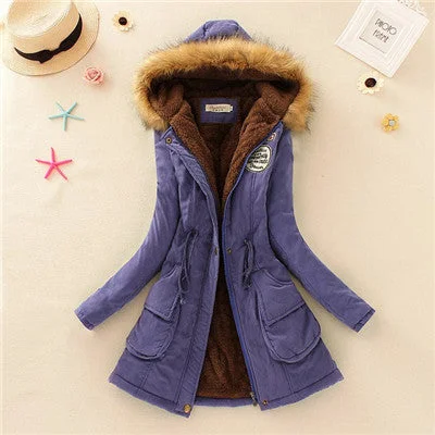 Winter Womens Parka Casual Outwear Military Hooded Coat Winter Jacket Women Fur Coats Women's Winter Jackets And Coats SD30 Front Pockets Side Pockets Patch Pockets Winter Womens Parka Casual Outwear Military Hooded Coat Winter Jacket Women Fur Coats Women's Winter Jackets And Coats SD30 Front Pockets Side Pockets Patch Pockets