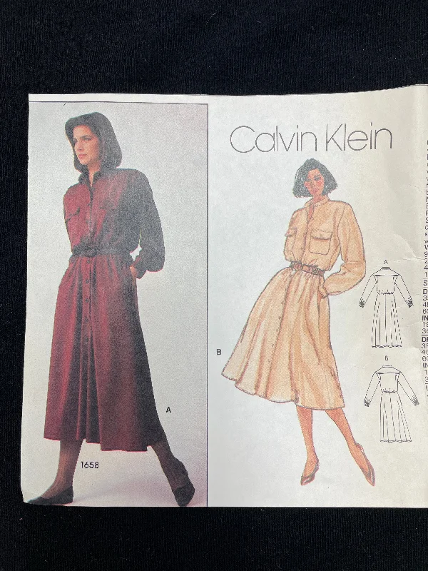 1980's Vogue 1442 Pattern - Dress FACTORY FOLDED