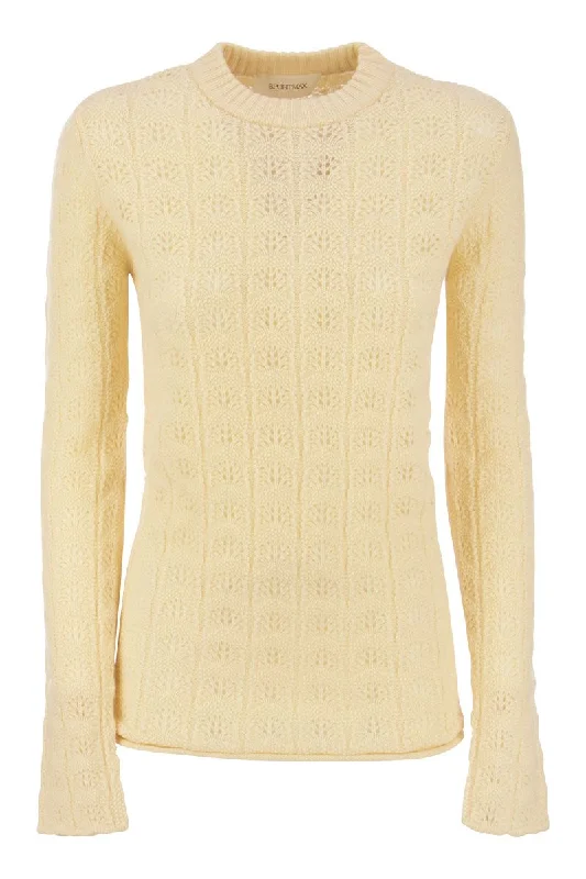 ANGIO - Cashmere-blend sweater Elegant Classic Vintage