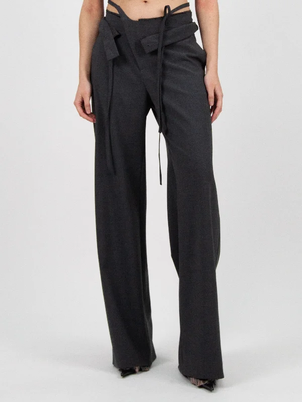 Ottolinger Double Fold Suit Trousers 'Anthracite' Trousers Brand Named