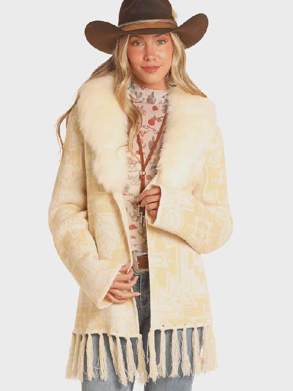 LADIES AZTEC FRINGE CARDIGAN WITH FUR COLLAR Button Cardigan Zip Cardigan Pullover Cardigan LADIES AZTEC FRINGE CARDIGAN WITH FUR COLLAR Button Cardigan Zip Cardigan Pullover Cardigan