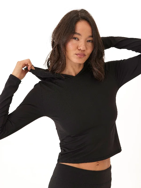 Murielle Heather Luxe Jersey Pullover High Neck Pullover