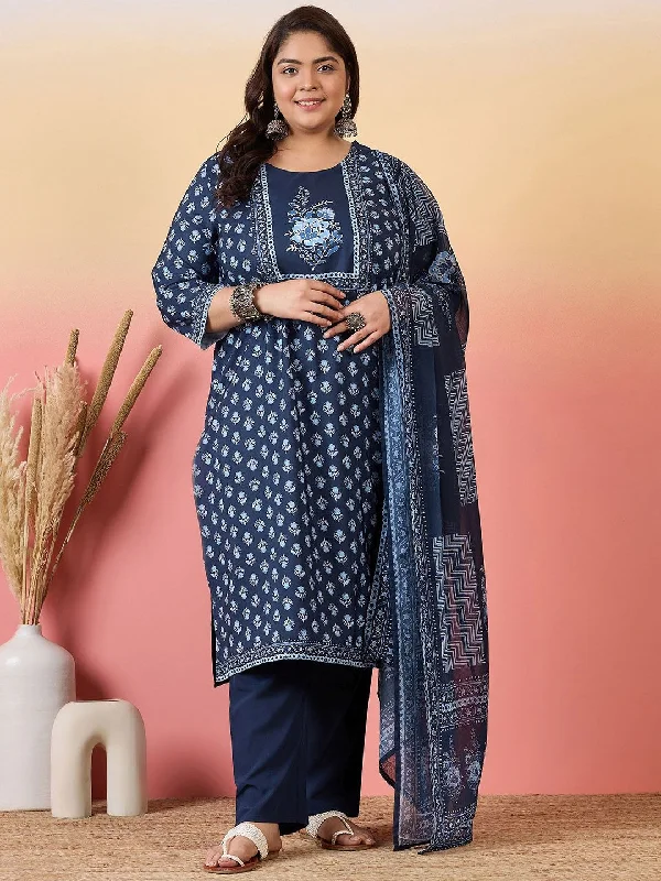 Sztori Women Floral Printed Regular Kurta with Trousers & With Dupatta Trousers Yoga Stretchy