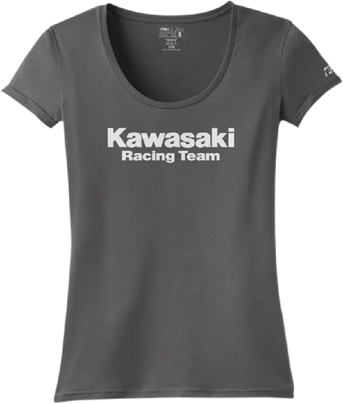 FACTORY EFFEX Women's Kawasaki Racing T-Shirt - Charcoal - Small 18-87150 Jersey Fabric Tulle Fabric Batik Fabric FACTORY EFFEX Women's Kawasaki Racing T-Shirt - Charcoal - Small 18-87150 Jersey Fabric Tulle Fabric Batik Fabric