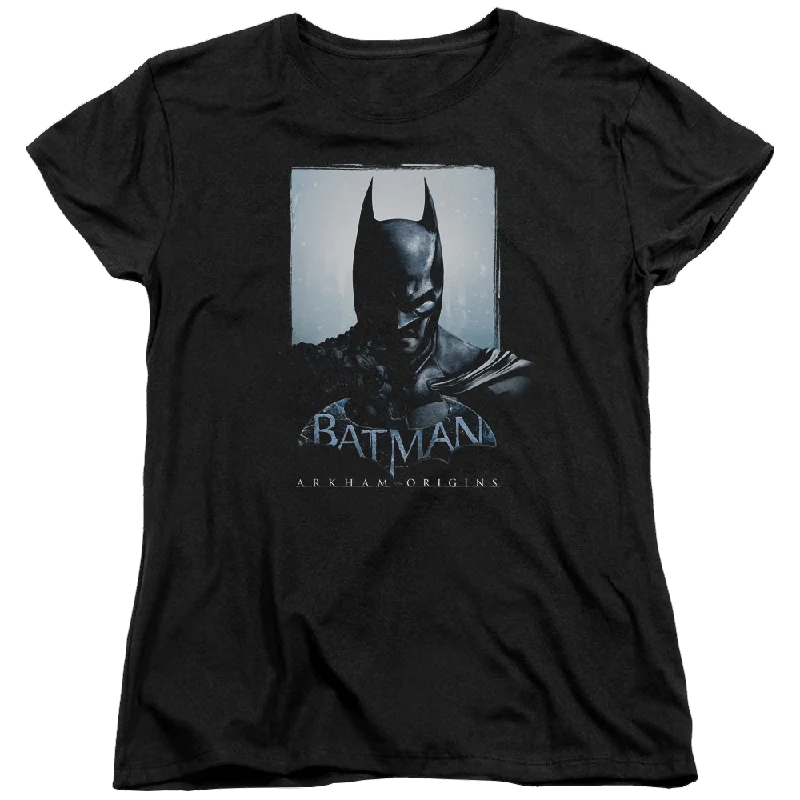 Batman - Arkham Two Sides - Women's T-Shirt Plaid T-Shirt Polka Dot Checkered