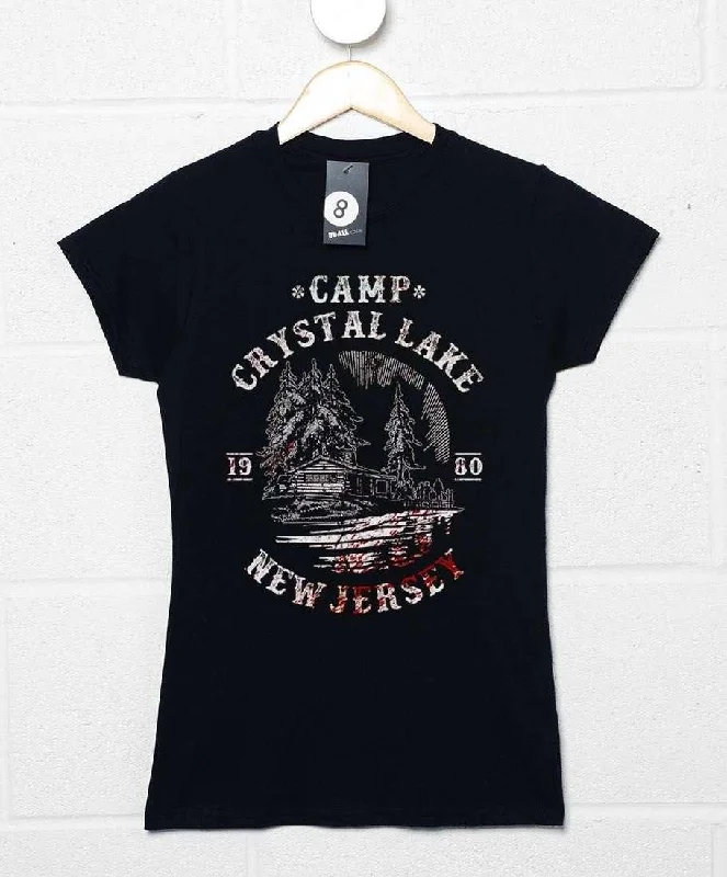 Bloody Camp Crystal Lake 1980 T-Shirt for Women Print Jacquard Patchwork