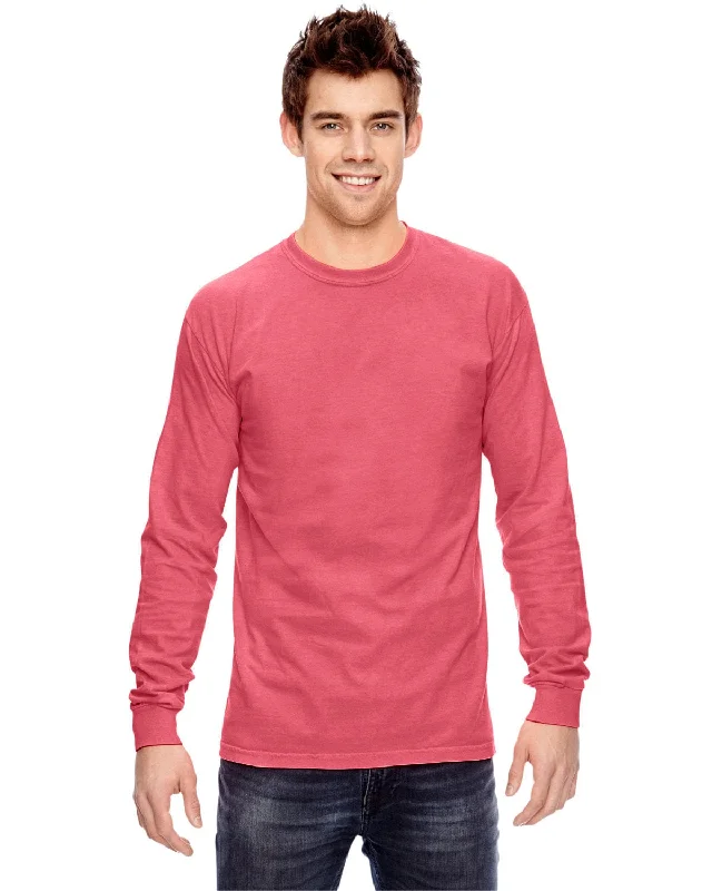 Comfort Colors Garment-Dyed Long Sleeve T-Shirt | Watermelon Machine Wash Dry Clean Hand Wash Comfort Colors Garment-Dyed Long Sleeve T-Shirt | Watermelon Machine Wash Dry Clean Hand Wash