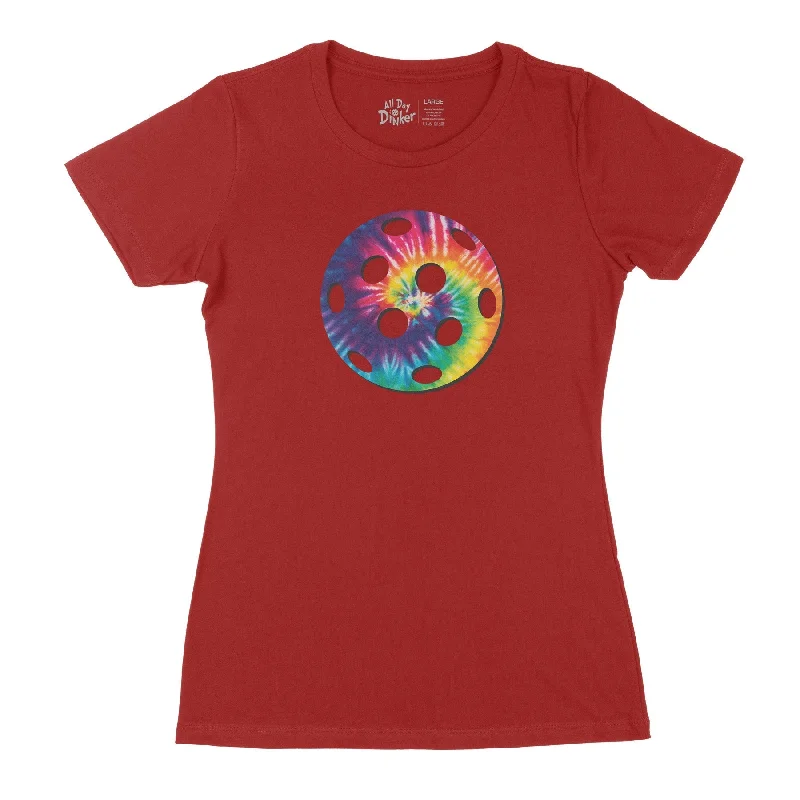 Tie Dye Pickleball - Women's T-Shirt Fashionable Trendy Casual