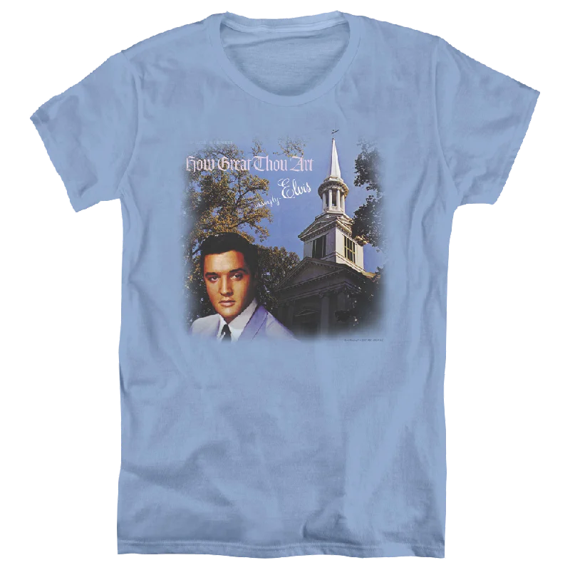 Elvis Presley How Great Thou Art - Women's T-Shirt Rayon Fabric Velvet Fabric Corduroy Fabric Elvis Presley How Great Thou Art - Women's T-Shirt Rayon Fabric Velvet Fabric Corduroy Fabric
