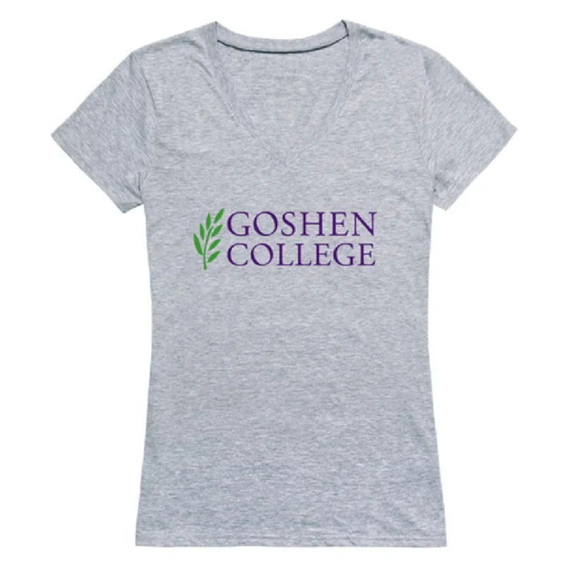 Goshen College Maple Leafs Womens Seal T-Shirt Graphic Embroidered Appliqued