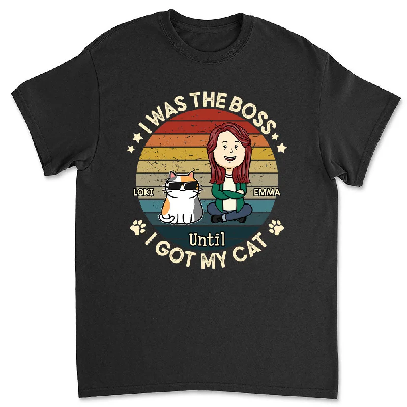 I Was The Boss - Personalized Custom Unisex T-shirt Ribbed T-Shirt High Neck Heavyweight