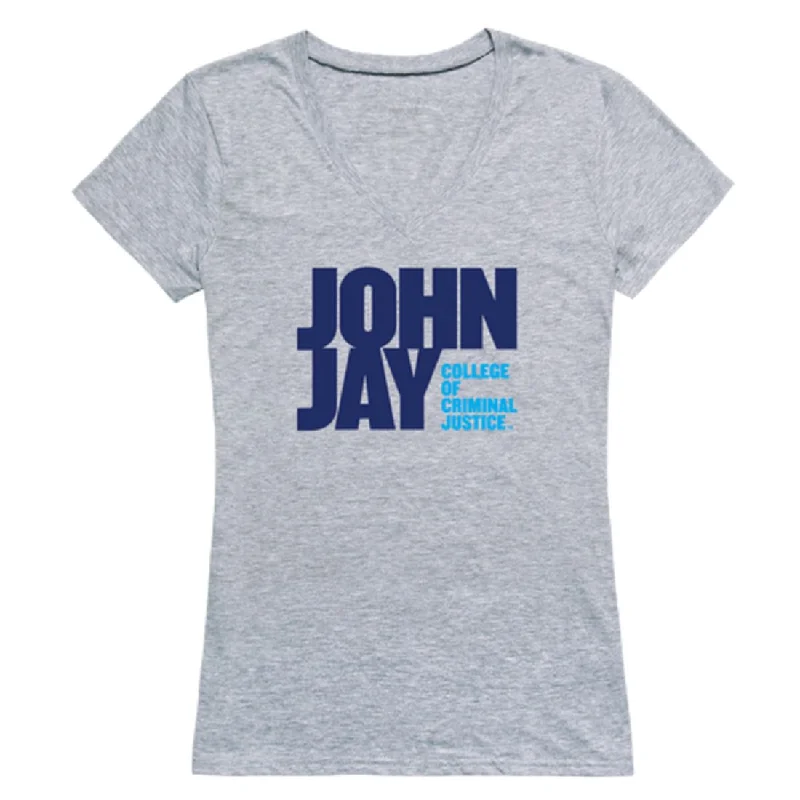 John Jay College of Criminal Justice Bloodhounds Womens Seal T-Shirt Knit Fabric Woven Fabric Fleece Fabric