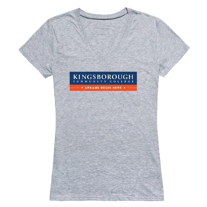 Kingsborough Community College The Wave Womens Seal T-Shirt Terry Blend Velvet Blend Canvas Blend