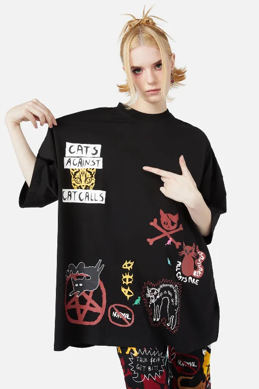 Kitty Riot Os Tee Rayon Velvet Corduroy