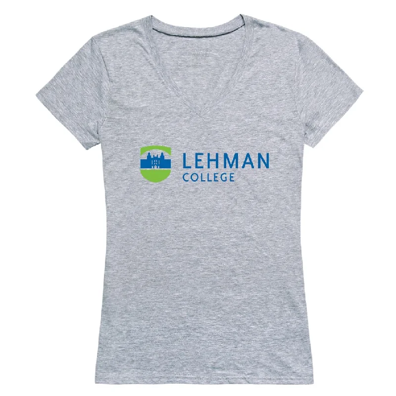 Lehman College Lightning Womens Seal T-Shirt Graphic T-Shirt Round Neck Polyester