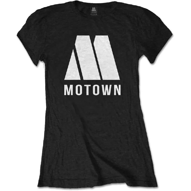 Motown Records M Logo Ladies T-Shirt Hooded Caped Shawl Collar