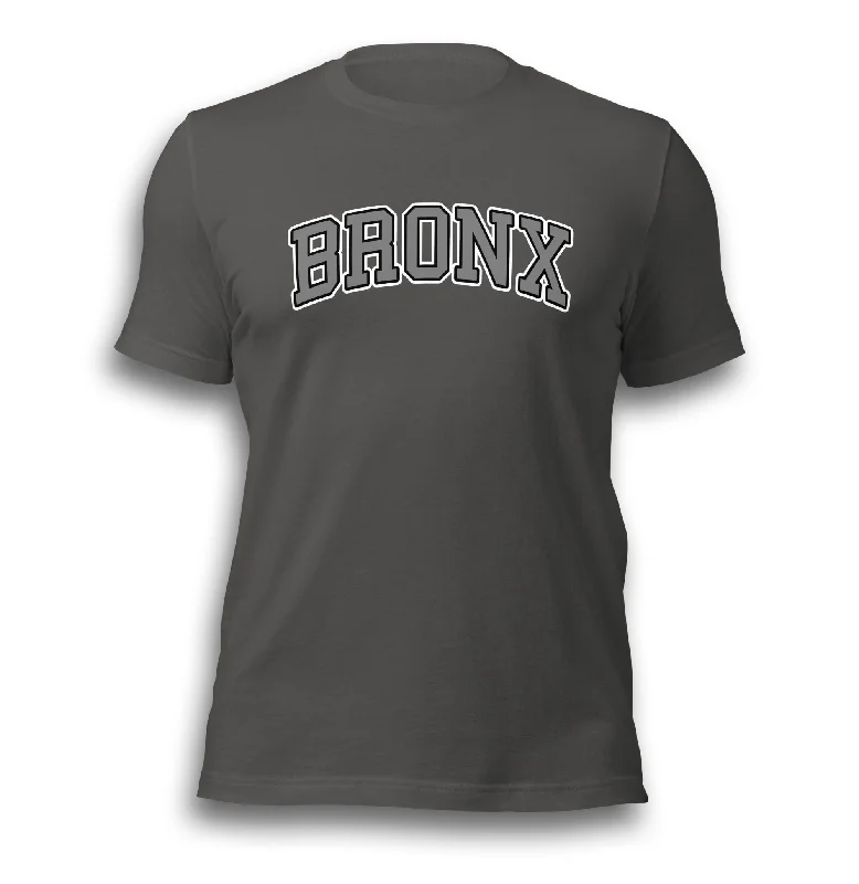 OUTLINED BRONX ASPHALT UNISEX T-SHIRT Mesh Blend Leather Blend Suede Blend