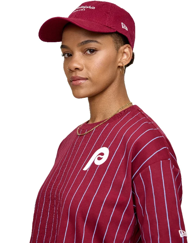 Philadelphia Phillies Throwback Women's T-Shirt Cashmere Blend Cotton Blend Poly Blend