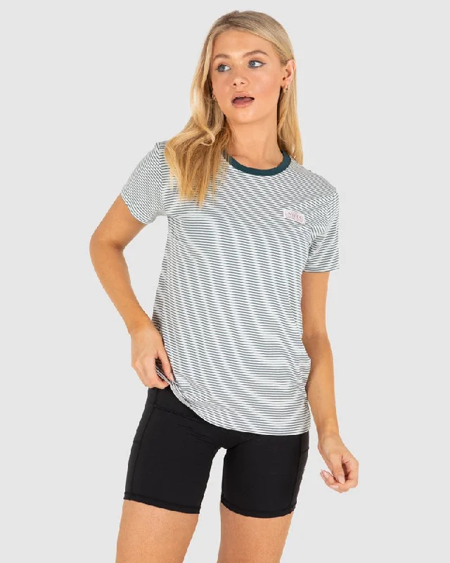 Unit Ray Ladies Tee Houndstooth Herringbone Solid