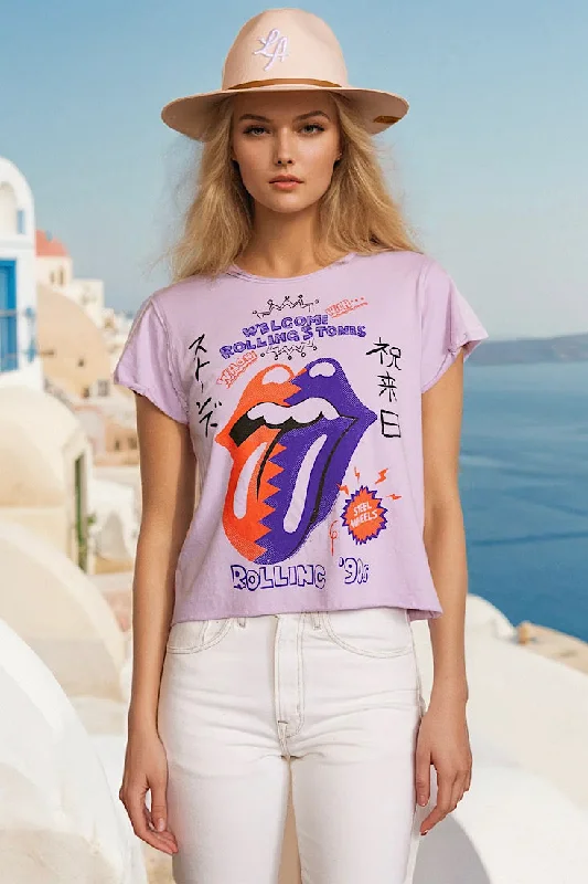 Rolling Stones Rolling 90's Tee Hooded Caped Shawl Collar