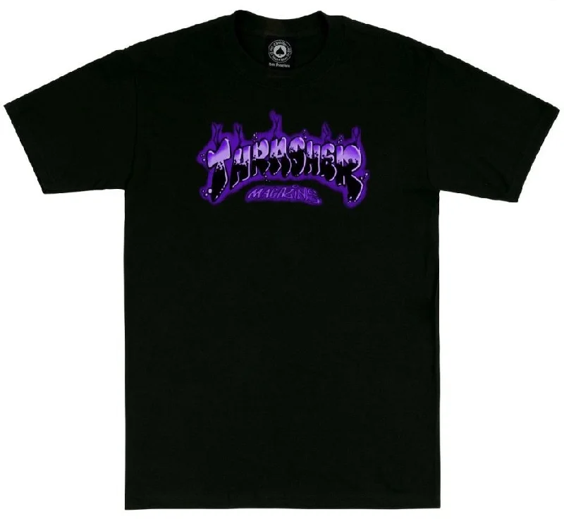 Thrasher Airbrush SS tee Spandex Blend Rayon Blend Denim Blend