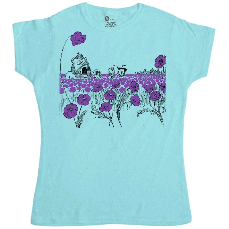 Wizard Of Oz Poppy Field Womens Style T-Shirt Lace Blend Ribbed Blend Corduroy Blend Wizard Of Oz Poppy Field Womens Style T-Shirt Lace Blend Ribbed Blend Corduroy Blend
